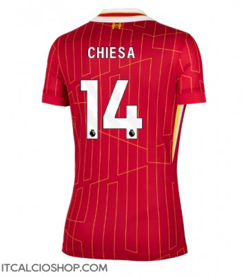 Liverpool Federico Chiesa #14 Prima Maglia Femmina 2024-25 Manica Corta